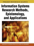 Information Systems Research Methods, Epistemology, and Applications edito da Information Science Reference