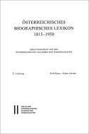 Österreichisches Biographisches Lexikon 1815-1950 / Österreichisches Biographisches Lexikon 1815-1950 edito da Verlag D.Oesterreichische