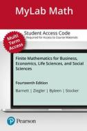 Mylab Math with Pearson Etext -- Standalone Access Card -- For Finite Mathematics for Business, Economics, Life Sciences, and Social Sciences [With eB di Raymond A. Barnett, Michael R. Ziegler, Karl E. Byleen edito da Pearson