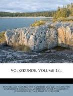 Volkskunde, Volume 15... edito da Nabu Press