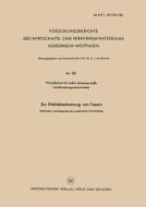 Zur Dichtebestimmung von Fasern di Johannes Juilfs edito da VS Verlag für Sozialwissenschaften