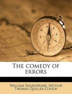 The Comedy Of Errors di William Shakespeare edito da Nabu Press