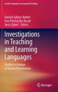 Investigations in Teaching and Learning Languages edito da Springer International Publishing