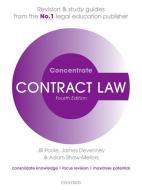 Contract Law Concentrate di Jill (The late Deputy Dean Poole, James Devenney edito da Oxford University Press