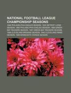 National Football League Championship Se di Books Llc edito da Books LLC, Wiki Series