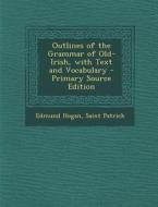Outlines of the Grammar of Old-Irish, with Text and Vocabulary - Primary Source Edition di Edmund Hogan, Saint Patrick edito da Nabu Press