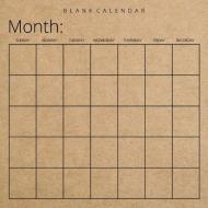Blank Calendar di Llama Bird Press edito da Llama Bird Press
