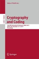 Cryptography and Coding edito da Springer International Publishing
