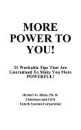More Power to You! di Herbert G. Hicks edito da 1st Book Library