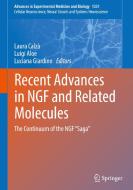 Recent Advances in NGF and Related Molecules edito da Springer International Publishing