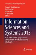 Information Sciences and Systems 2015 edito da Springer International Publishing