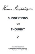 Suggestions for Thought 2 di Florence Nightingale edito da Mijnbestseller.nl