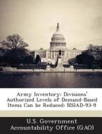 Army Inventory edito da Bibliogov
