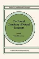 The Formal Complexity of Natural Language edito da Springer Netherlands