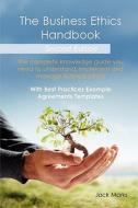 The Business Ethics Handbook di Jack Marks edito da Emereo Publishing