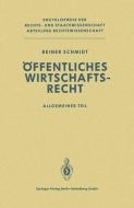 Öffentliches Wirtschaftsrecht di Reiner Schmidt edito da Springer Berlin Heidelberg