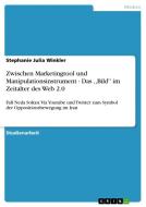 Zwischen Marketingtool und Manipulationsinstrument - Das ,,Bild'' im Zeitalter des Web 2.0 di Stephanie Julia Winkler edito da GRIN Publishing