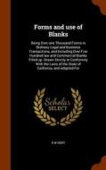Forms And Use Of Blanks di R W Hent edito da Arkose Press
