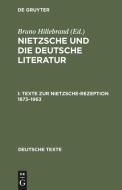Texte zur Nietzsche-Rezeption 1873-1963 edito da De Gruyter