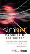 Simnet for Office 2003 Proficiency di Triad Interactive edito da MCGRAW HILL BOOK CO