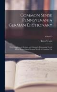 Common Sense Pennsylvania German Dictionary: With Supplement, Revised and Enlarged; Containing Nearly all the Pennsylvania German Words in Common Use; di James C. Lins edito da LEGARE STREET PR