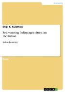 Rejuvenating Indian Agriculture. An Incubation di Shijil K Kulathoor edito da Grin Publishing