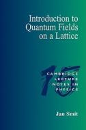Introduction to Quantum Fields on a Lattice di Jan Smit edito da Cambridge University Press