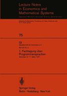 1. Fachtagung über Programmiersprachen edito da Springer Berlin Heidelberg