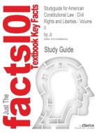 Studyguide For American Constitutional Law di Cram101 Textbook Reviews edito da Cram101