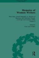 Memoirs of Women Writers di Mary Hays, Anna M. Fitzer, Gina Luria Walker edito da Pickering & Chatto Publishers