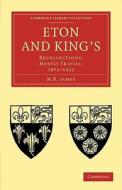 Eton and King's di M. R. James edito da Cambridge University Press
