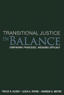 Transitional Justice in Balance di Tricia D. Olsen, Leigh A. Payne, Andrew G. Reiter edito da United States Institute of Peace Press