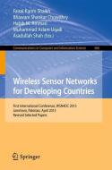 Wireless Sensor Networks for Developing Countries edito da Springer Berlin Heidelberg