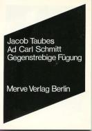 Ad Carl Schmitt di Jacob Taubes edito da Merve Verlag GmbH