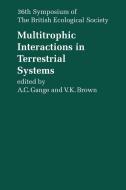Multitrophic Interactions in Terrestrial Systems edito da Cambridge University Press