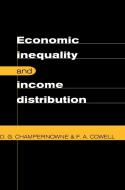 Economic Inequality and Income Distribution di D. G. Champernowne, F. A. Cowell edito da Cambridge University Press