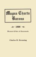 The Magna Charta Barons and Their American Descendants [1898] di Browning edito da Clearfield