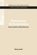 Perspectives On Conservation di Henry Jarrett edito da Taylor & Francis Inc