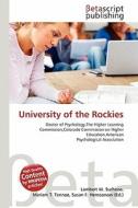 University of the Rockies edito da Betascript Publishing