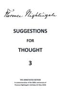 Suggestions for Thought 3 di Florence Nightingale edito da Mijnbestseller.nl