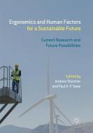 Ergonomics and Human Factors for a Sustainable Future edito da Springer Singapore