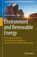 Environment and Renewable Energy edito da SPRINGER NATURE