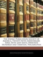 The Jewish Publication Society Of Americ edito da Nabu Press
