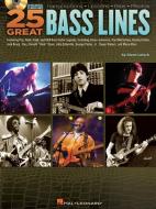 25 Great Bass Lines di Glenn Letsch edito da Hal Leonard Corporation