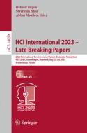 HCI International 2023 ¿ Late Breaking Papers edito da Springer Nature Switzerland