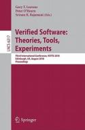 Verified Software: Theories, Tools, Experiments edito da Springer-Verlag GmbH