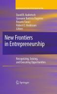 New Frontiers in Entrepreneurship: Recognizing, Seizing, and Executing Opportunities edito da SPRINGER NATURE