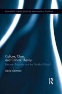 Culture, Class, and Critical Theory: Between Bourdieu and the Frankfurt School di David Gartman edito da ROUTLEDGE