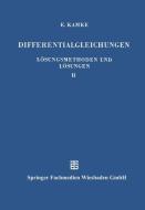 Differentialgleichungen Lösungsmethoden und Lösungen edito da Vieweg+Teubner Verlag