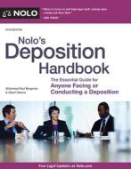 Nolo's Deposition Handbook di Paul Bergman, Albert Moore edito da NOLO